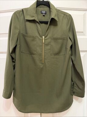Jones New York Olive Green Signature Top